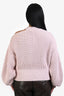 Self-Portrait Pink Cut Out Sweater Size L