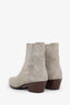 Saint Laurent Grey Suede Ankle Boots Size 37
