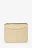 Hermès 2016 Cream Ostrich Leather Constance 18