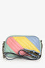 Gucci Green Pastel Multicolour Leather Marmont