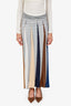Sport Missoni Striped Pleated Maxi Skirt Size 42
