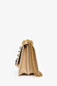 Fendi Beige Leather Floral Detail Kan I Shoulder Bag