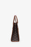 Versace Brown Saffiano Leather Shoulder Bag with Strap