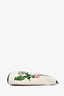 Loewe White Canvas Floral Oblong Pouch