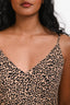 Reformation Cheetah Print Side Slit Mini Dress Size XS
