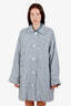Reformation Green/White "Irene" Linen Jacket Size XL