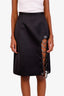 Christopher Kane Black Embellished Midi Skirt Size 4
