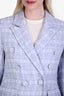 Cami NYC Blue/White Tweed Double Breasted Blazer Size S