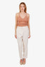 Brunello Cucinelli Cream Stretch-twill Trousers Size 42