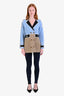 Pre-loved Chanel™ Navy Suede High-Rise Leggings Size 34