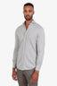 Brunello Cucinelli Grey Cotton Button Down Shirt Size 46 Mens