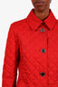 Burberry Brit Red Quilted Jacket Size S