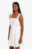 Theory White Linen Blend Mini Dress Size 4
