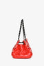 Pre-loved Chanel™ 2010-2011 Red Small Stitch 'Just Mademoiselle' Bowling Bag