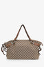 Gucci Beige GG Canvas Large 'Bamboo Bar' Travel Tote