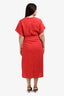 Vince Red Caftan Dress Size M