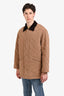 Burberry Vintage Tan Quilted Barn Jacket Size L Mens