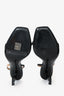 Saint Laurent Black/Nude Leather Opyum 85 Slingback Sandals Size 37