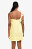 Zimmermann Yellow Linen High Tide Lift Off Floral Sleeveless Mini Dress Size 0