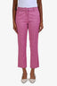 Max Mara Weekend Pink Geometric Print Ankle Pant Size 4