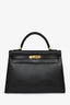 Hermès 2013 Black Epsom Leather Kelly 32 GHW