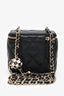 Pre-loved Chanel™ Black Lambskin Mini Pearl Crush Vanity Case