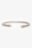David Yurman 18K Yellow Gold/Sterling Silver Diamond Classic Cable Bracelet