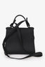 Delvaux So Black Grained Calfskin Leather Tempete PM Satchel Bag with Top Handle