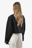 Veste trench courte Prada noire 2023 Re-Nylon Triangle Taille 40