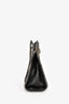 Stella McCartney Black/Yellow Striped Wicker Mini Chain Tote