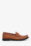 Celine Brown Leather Triomphe Loafers Size 37.5