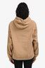 Burberry Brown Cotton Logo Hoodie Size S