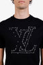 Louis Vuitton Black Cotton Stitch Logo T-Shirt Size M Mens