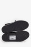 Pre-loved Chanel™ Black Leather CC Logo Ankle Strap High Top Sneakers Size 35.5