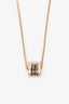 Bvlgari 18k Rose Gold & Ceramic B.Zero1 Pendant Necklace