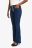 Veronica Beard Medium Blue Denim Buttoned Flared Jeans Size 26