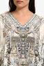 Camilla White/Multicolour Silk Embellished Patterned Cover-Up Dress Size OS