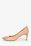 Roger Vivier Nude Patent Leather Buckle Kitten Heel Size 36