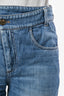 Brunello Cucinelli Blue Denim 'The Cropped Raw Edge' Jeans Size 0 US