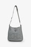 Hermès 2016 Light Grey Leather 'Evelyne' 29 Crossbody Bag with Strap