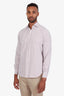 Loro Piana Purple Cotton Silk Button Up Shirt Size M Men's