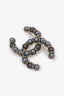 Pre-loved Chanel™ Gunmetal CC Bead Brooch