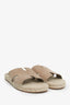 Hermès Beige Sable Antigua Espadrille Size 42