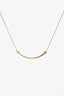 Tiffany & Co. 18K Yellow Gold 'Smile' Necklace Size Small