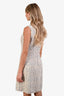 Rebecca Taylor Cream Multi Tweed Raw Edge Sleeveless Dress Size 4