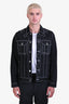 Givenchy Black Denim Star Detail Jacket Estimated Size M Men's