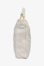 Christian Dior 2008 Off White Woven Leather Soft Tote