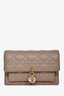 Christian Dior Taupe Lambskin Cannage My Dior Daily Pouch Crossbody Bag