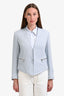 Sandro Blue Denim Clasp Jacket Size 40