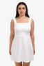 Theory White Linen Blend Mini Dress Size 6